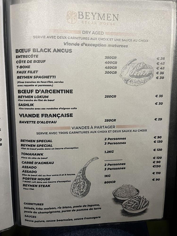 Beymen Steakhouse - Menu Image 1